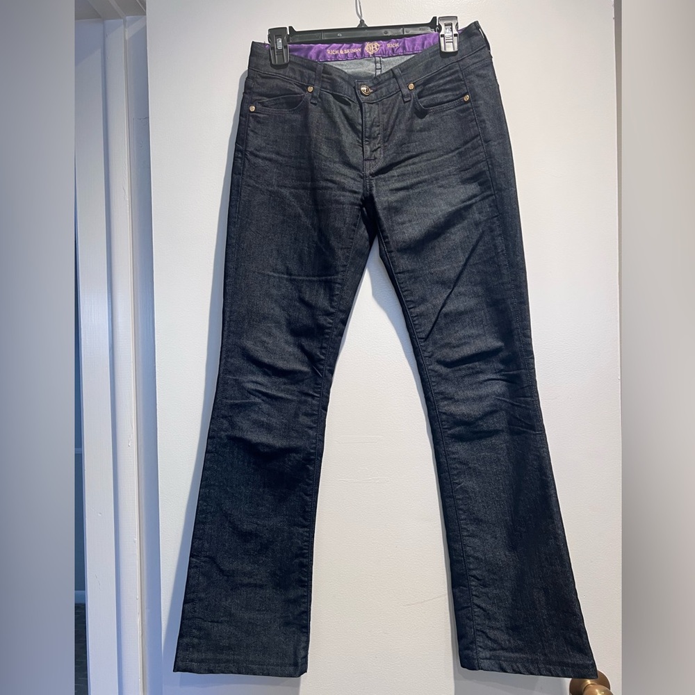 Rich and Skinny dark blue jeans Size 27.